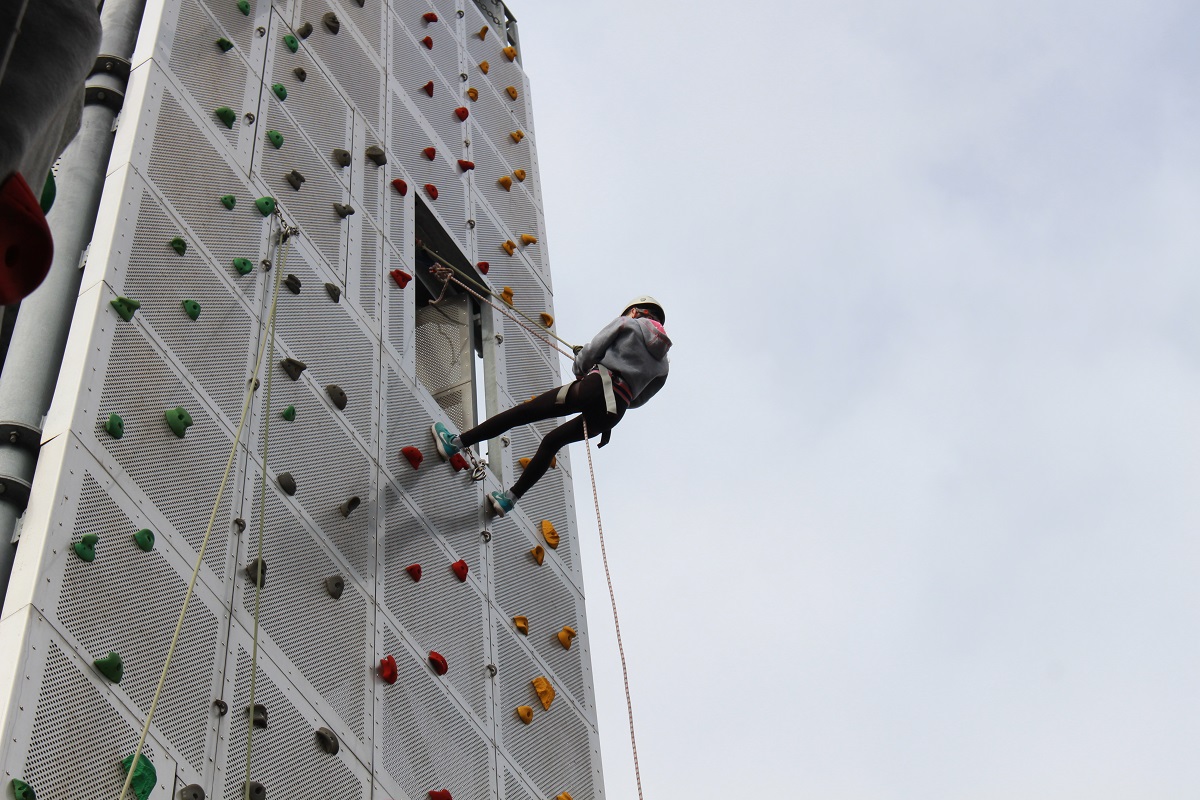 Charity supporters taking on the DPT Charity abseil this Saturday