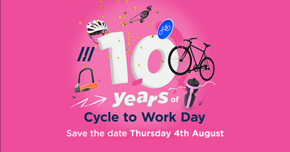 Thursday 4 August is Cycle to Work Day